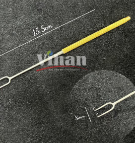 MÓC ĐÔI NHỌN CÁN VÀNG 8MM