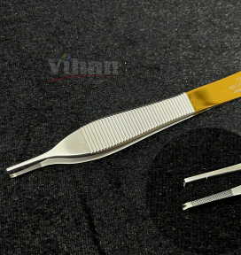  Nhíp Nỉa phẫu thuật Adson có cả răng và mấu 12.5cm