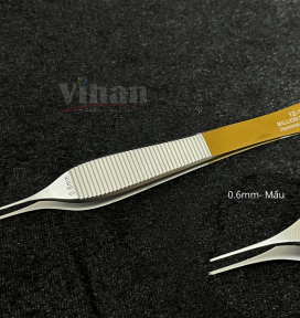  Nhíp Nỉa phẫu thuật Adson có mấu 0.6mm x 12.5cm