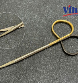 KÉO PHẪU THUẬT RIBBON ĐẦU TÙ CONG TYPE BLEPHROPLASTY TC+SUPER CUT 10.5CM