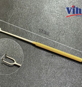 MÓC ĐÔI NHỌN JOSEPH DOUBLE CÁN VÀNG 10MM x 16CM