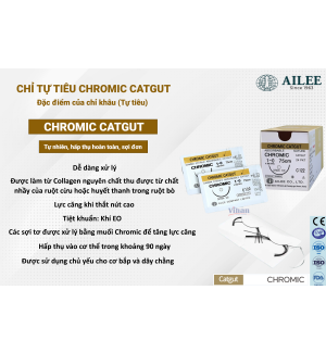 Chỉ phẫu thuật tự tiêu Chromic (Catgut)