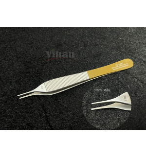 Nhíp Nỉa phẫu thuật Adson có mấu 1mm x 12.5cm