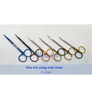 Kéo Iris cong mũi nhọn 11.5cm