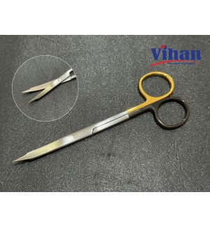 KÉO IRIS MŨI NHỌN CONG GOLDMANN FOX TC+SUPER CUT 13CM 