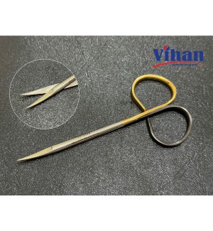 KÉO RIBBON IRIS CONG TC+SUPER CUT 10.5CM 