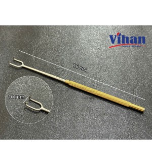 MÓC ĐÔI NHỌN JOSEPH DOUBLE CÁN VÀNG 10MM x 16CM