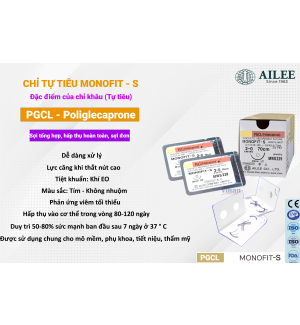 Chỉ phẫu thuật tự tiêu Monofit-L (PDS) - Hãng AILEE Korea