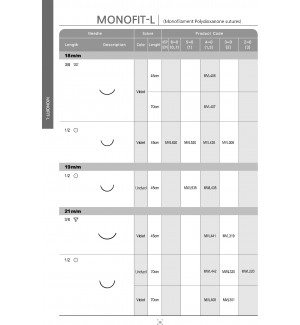 Chỉ phẫu thuật tự tiêu Monofit-L (PDS) - Hãng AILEE Korea