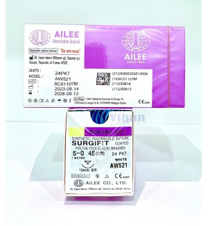 Chỉ phẫu thuật tự tiêu Surgifit (PGA) Hãng AILEE Korea