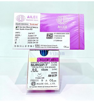 Chỉ phẫu thuật tự tiêu Surgifit (PGA) Hãng AILEE Korea