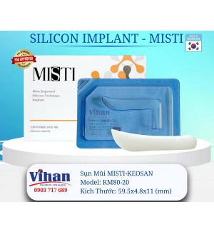 VẬT LIỆU CẤY GHÉP MŨI MISTI KEOSAN KM80-20