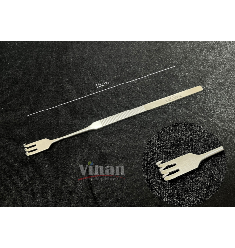 Móc phẫu thuật nhọn, 3 ngạnh.