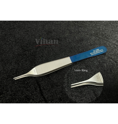 Nhíp phẫu thuật Adson có răng 1mm x 12.5cm