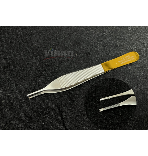  Nhíp Nỉa phẫu thuật Adson có cả răng và mấu 12.5cm