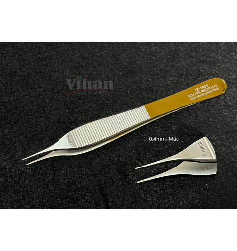  Nhíp Nỉa phẫu thuật Adson có mấu 0.4mm x 12.5cm