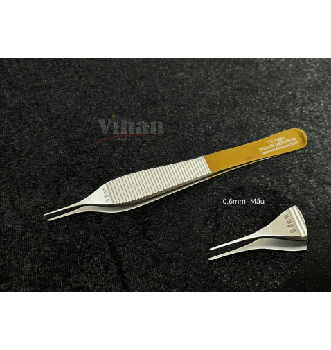  Nhíp Nỉa phẫu thuật Adson có mấu 0.6mm x 12.5cm