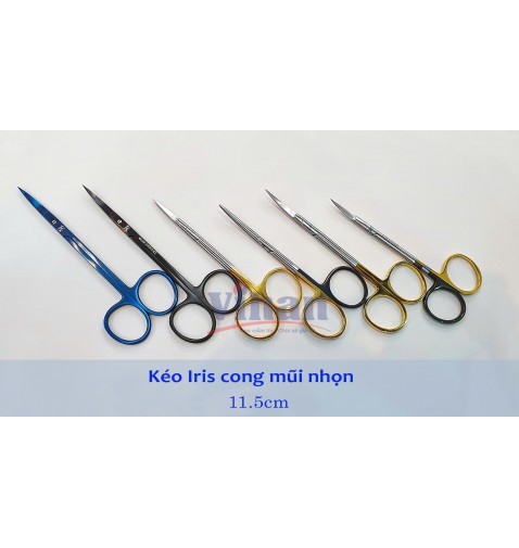 Kéo Iris cong mũi nhọn 11.5cm
