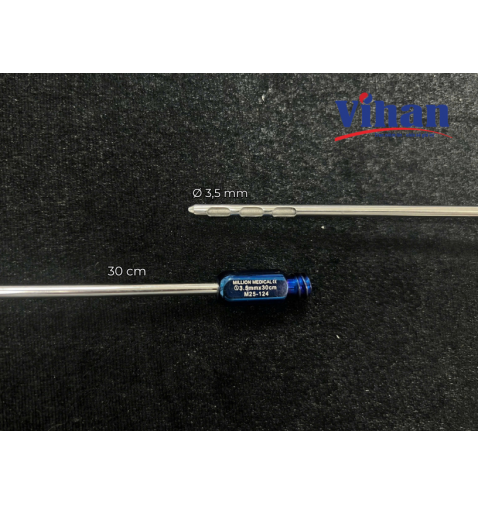 CÂY HÚT MỠ 3 LỖ THẲNG 3.5MM x 30CM