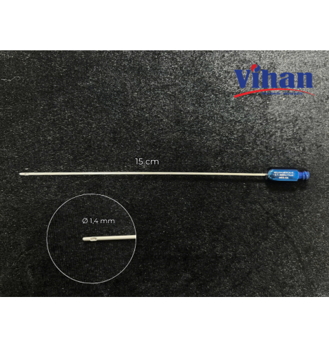 CÂY CẤY MỠ ĐẦU TÙ TRÒN 1.4MM x 15CM