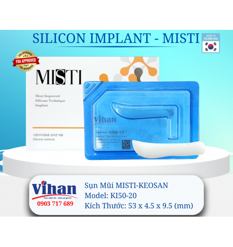 VẬT LIỆU CẤY GHÉP MŨI MISTI KEOSAN KI50-20