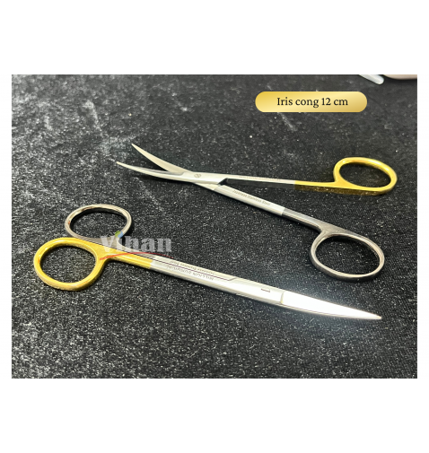 KÉO PHẪU THUẬT IRIS CONG 12CM