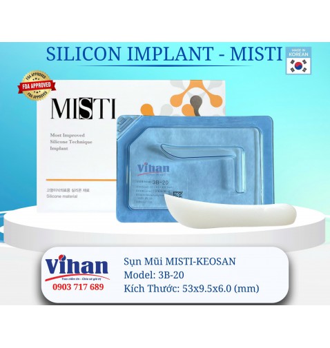 VẬT LIỆU CẤY GHÉP MŨI MISTI KEOSAN 3B-20