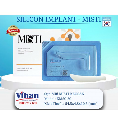 VẬT LIỆU CẤY GHÉP MŨI MISTI KEOSAN KM50-20