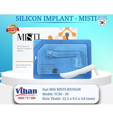 VẬT LIỆU CẤY GHÉP MŨI MISTI KEOSAN TC50-20
